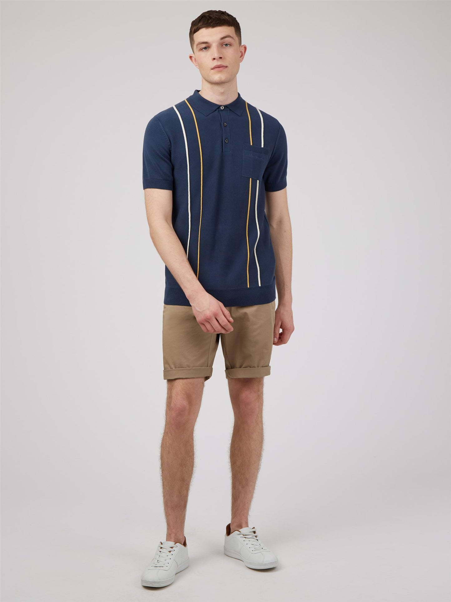 Ben Sherman - Signature Cotton Chino Shorts - Stone