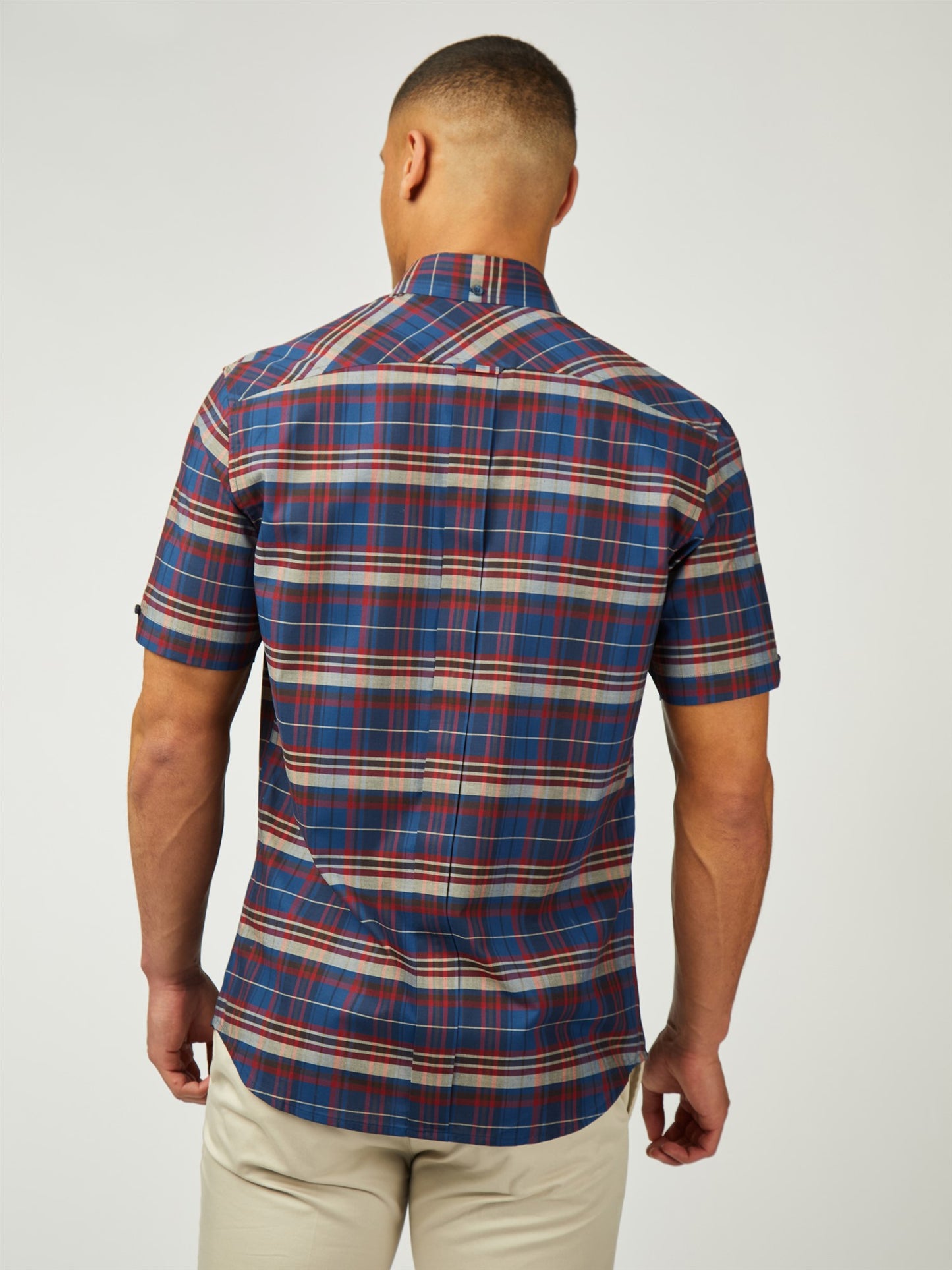 Ben Sherman - Short Sleeve Classic Check Shirt - Royal Blue