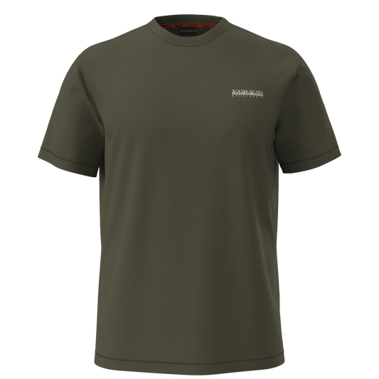 Napapijri Small Box Olive Night Mens T-Shirt Front View