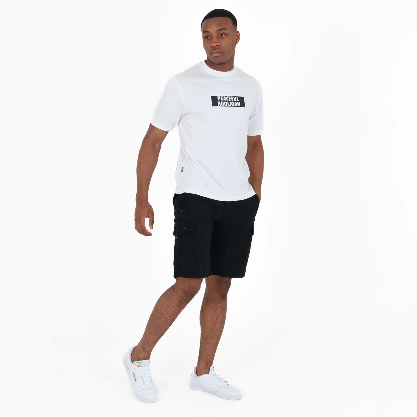 Peaceful Hooligan - Box Logo White