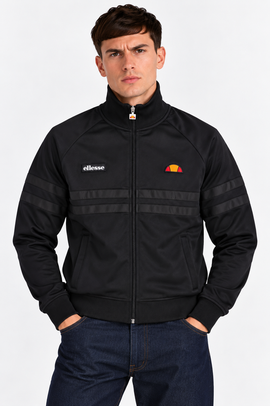 Ellesse Rimini Black Mens Track Top Model
