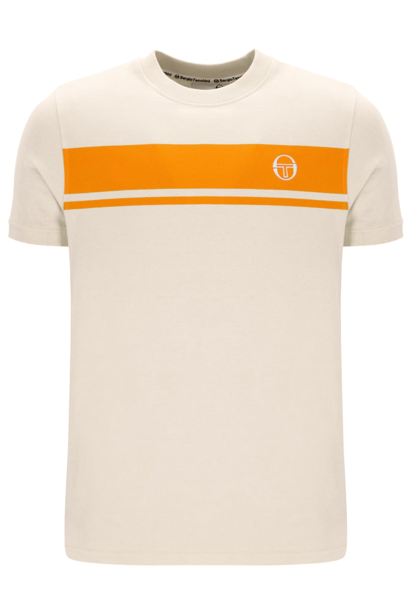 Sergio Tacchini | Master Crew Neck T-Shirt - Sandshell/Orange Pepper