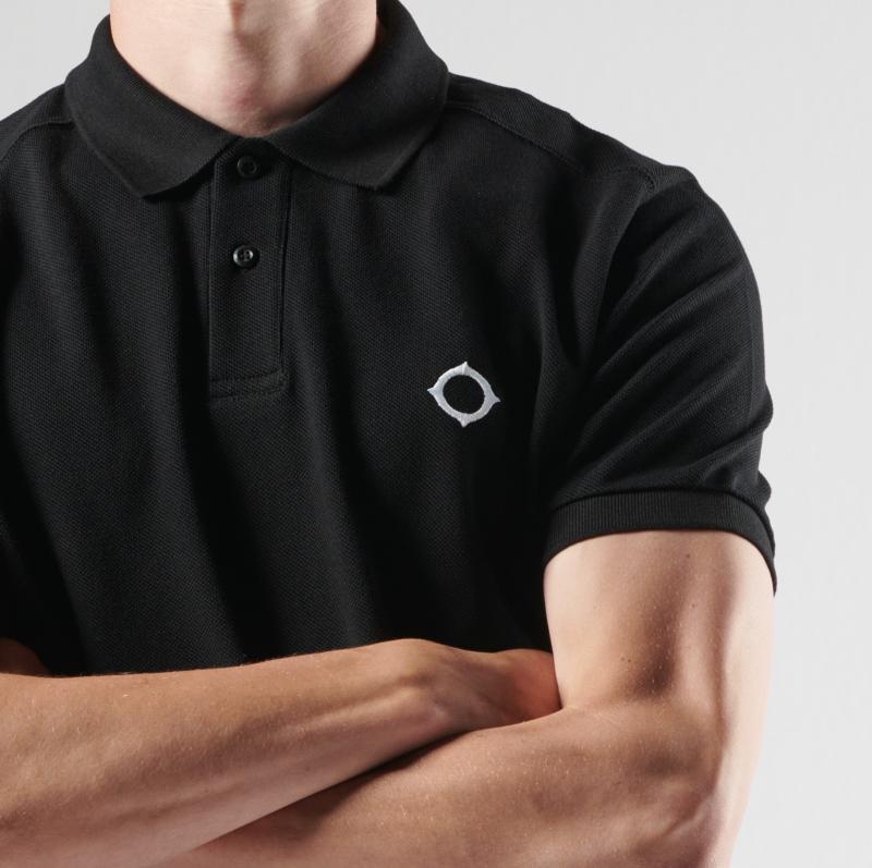 MA.STRUM - SS Pique Polo - Jet Black