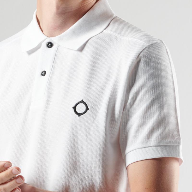 MA.STRUM - SS Pique Polo - Optic White