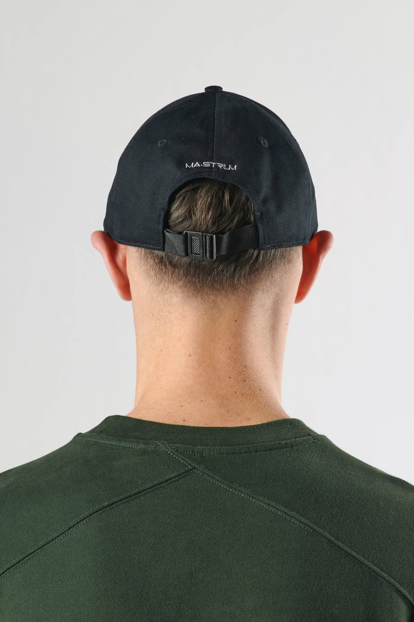 MA.STRUM - Cotton Logo Cap - Jet Black