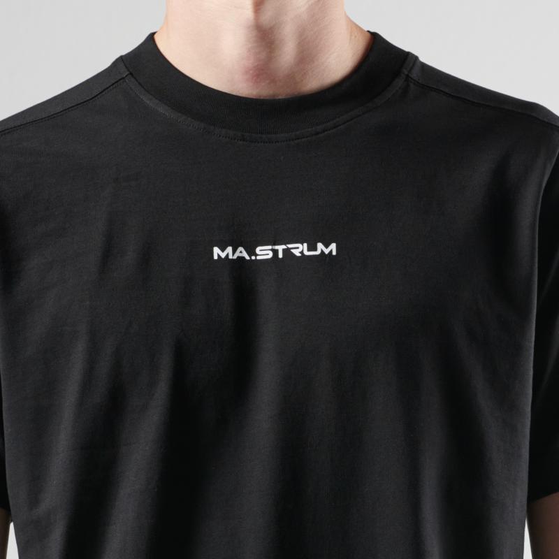 MA.STRUM - Print Tee - Jet Black