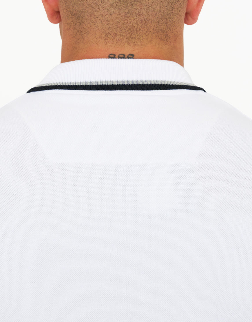 Marshall Artist - Tipped Polo Shirt - White