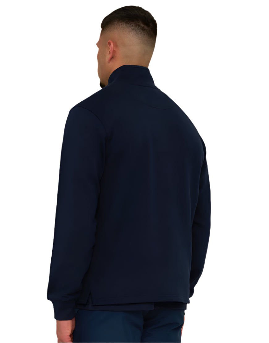 Marshall Artist - Costal Erosion 1/4 Zip Sweat - Navy