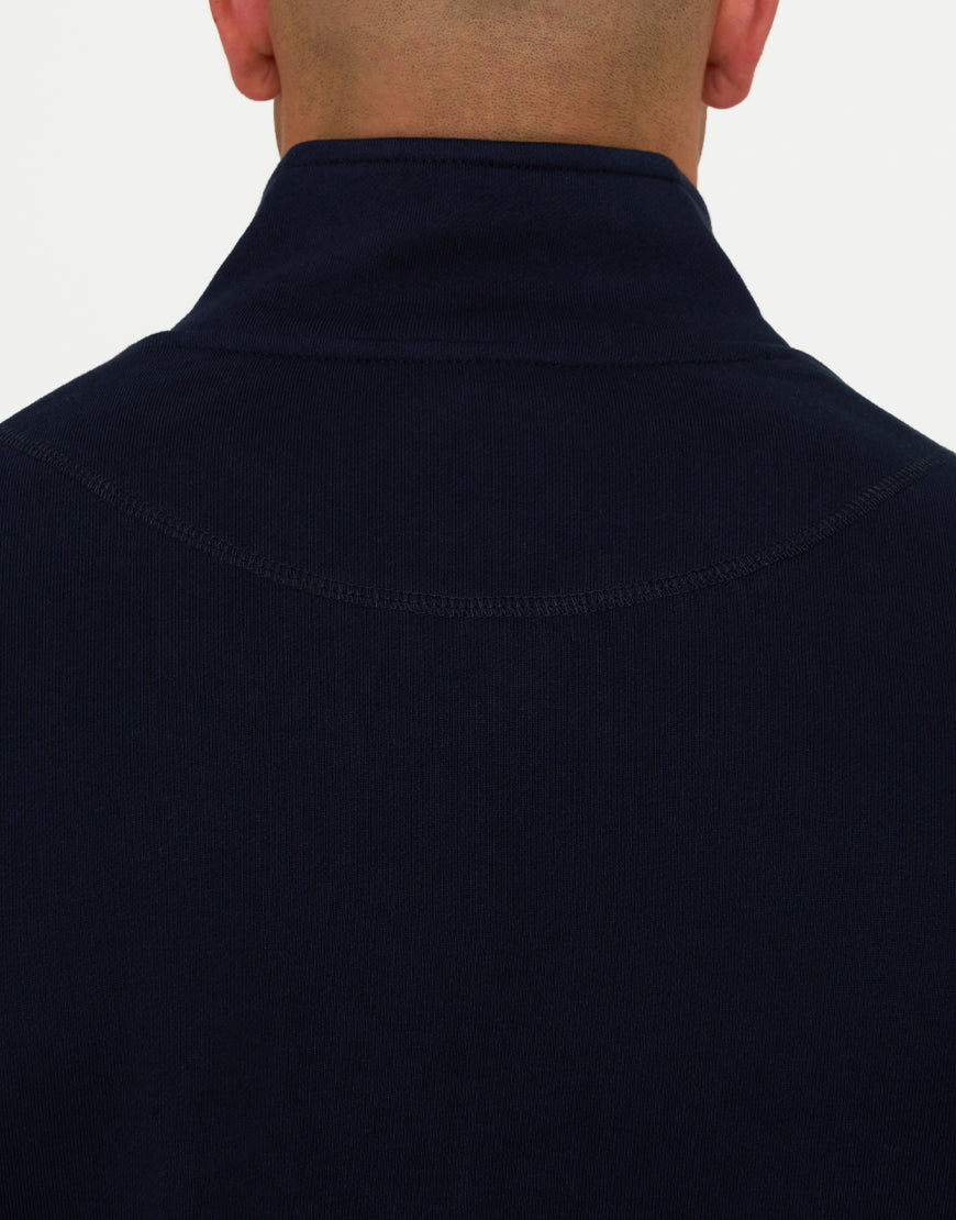 Marshall Artist - Costal Erosion 1/4 Zip Sweat - Navy