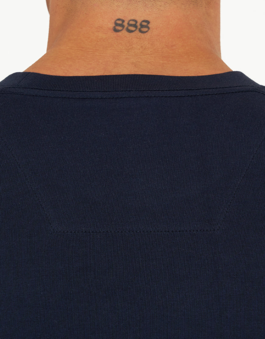 Marshall Artist - Shadow Check T-shirt - Navy