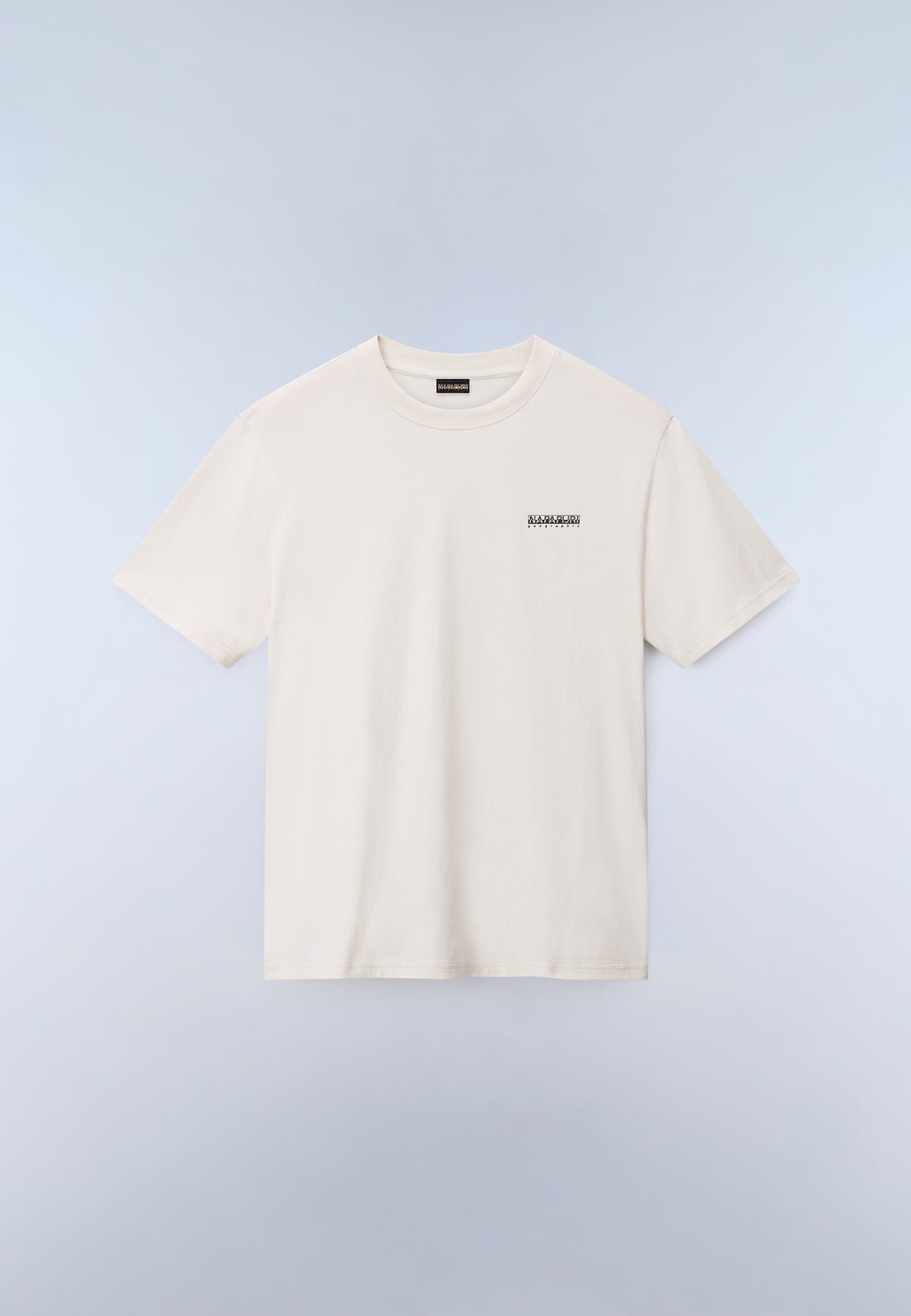 Napapijri Small Box Beige T-Shirt Chest Logo Detail