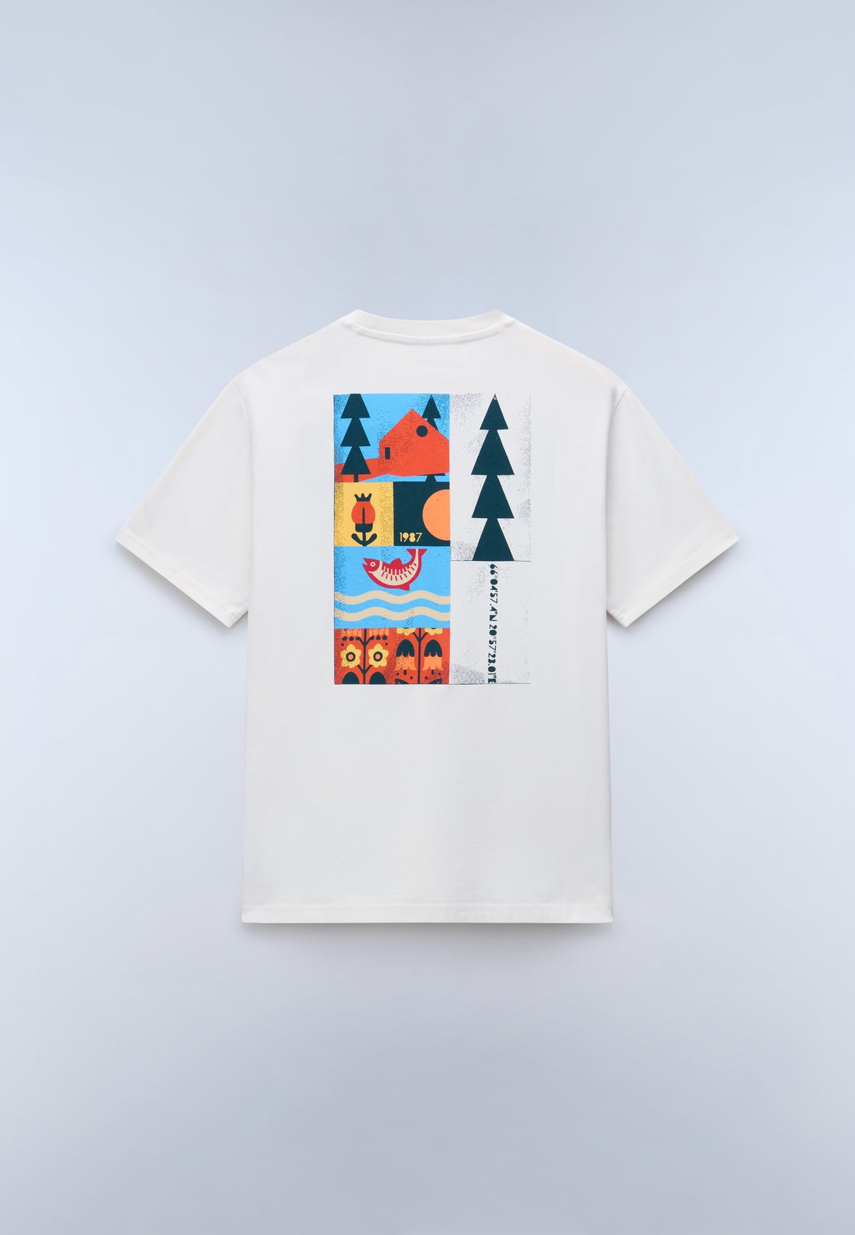 Napapijri Swhol White Whisper Printed Graphic Detail