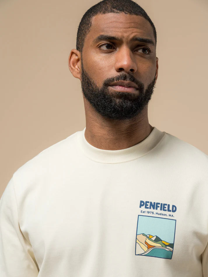 Penfield - Block Landscape Graphic Tee - Vanilla ice