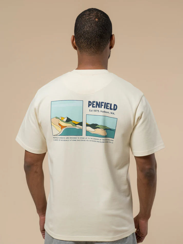 Penfield - Block Landscape Graphic Tee - Vanilla ice