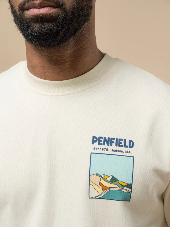 Penfield - Block Landscape Graphic Tee - Vanilla ice