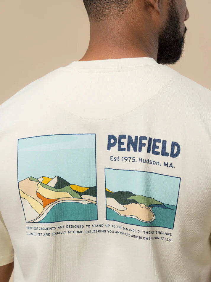 Penfield - Block Landscape Graphic Tee - Vanilla ice