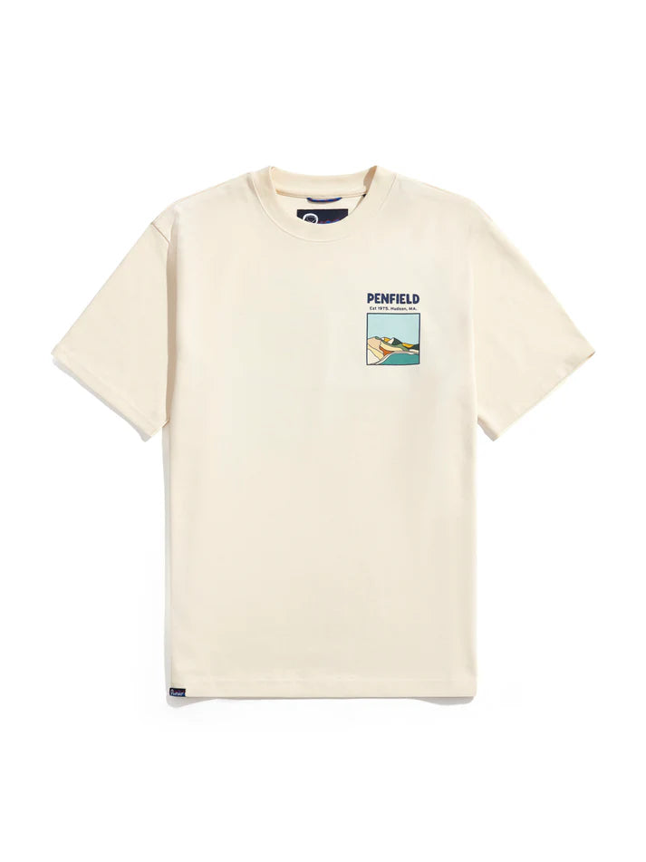 Penfield - Block Landscape Graphic Tee - Vanilla ice