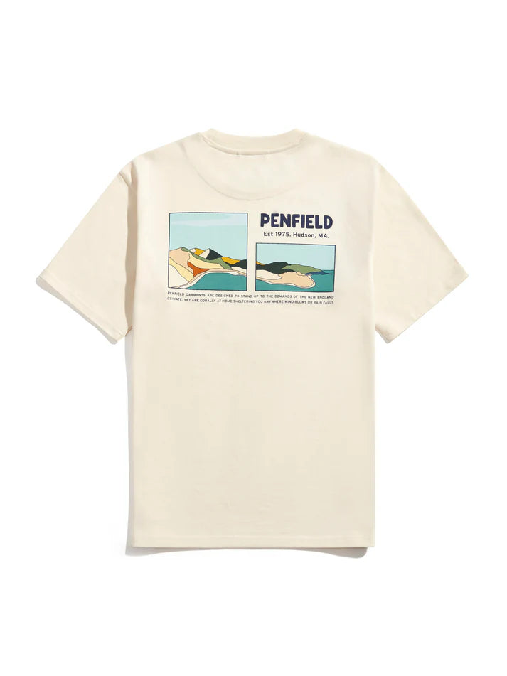 Penfield - Block Landscape Graphic Tee - Vanilla ice