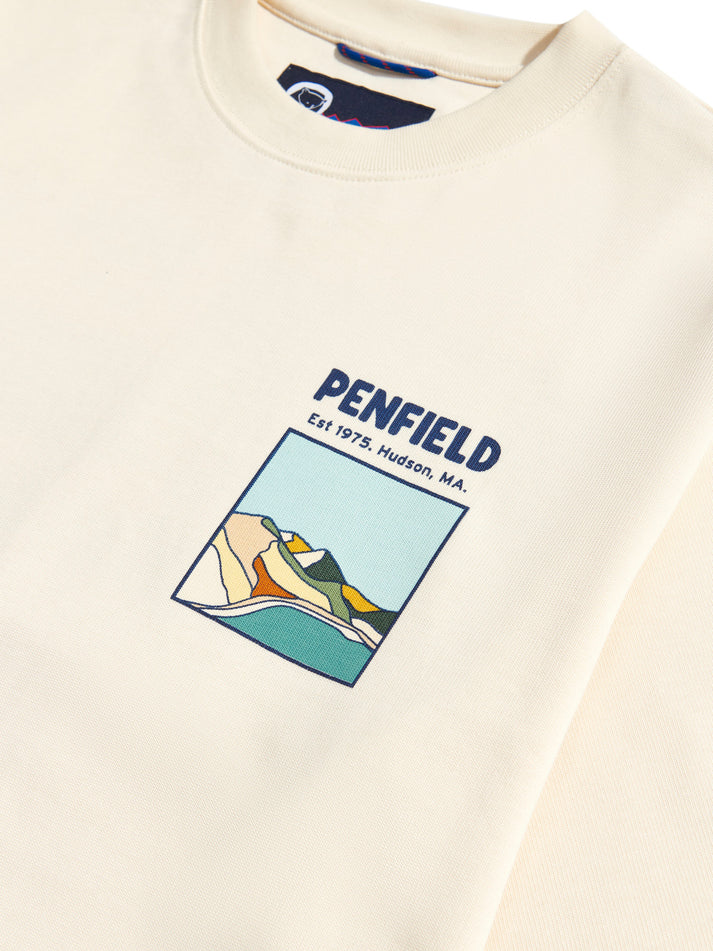 Penfield - Block Landscape Graphic Tee - Vanilla ice