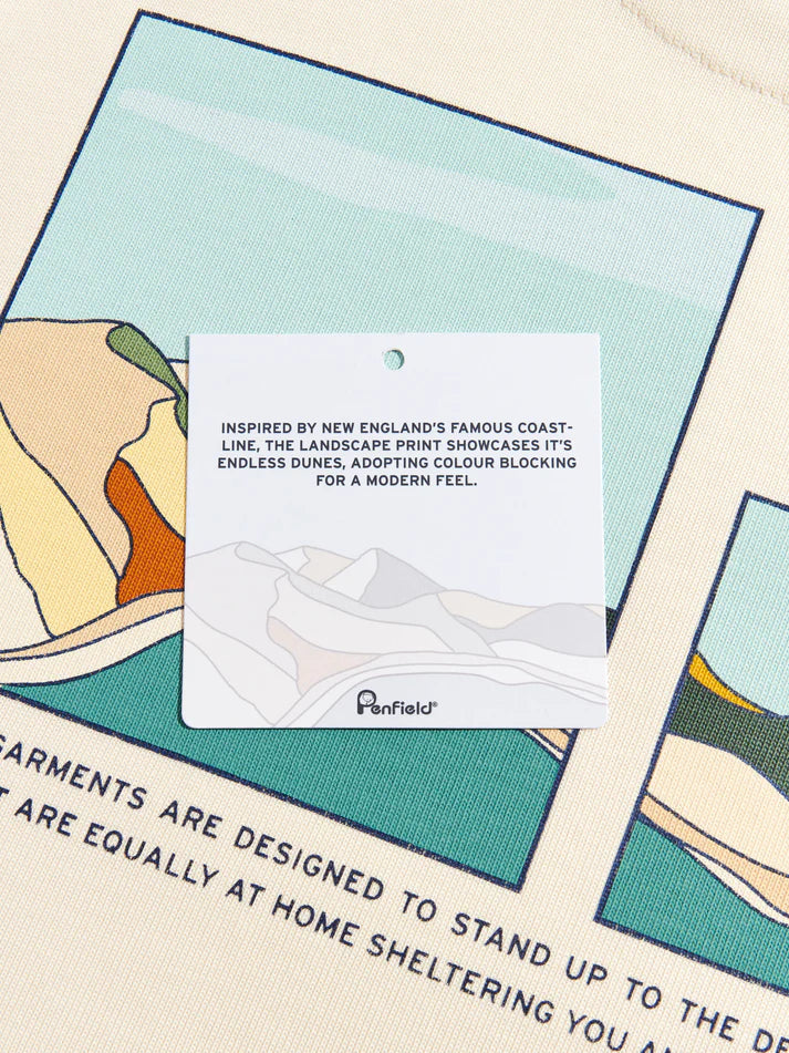 Penfield - Block Landscape Graphic Tee - Vanilla ice