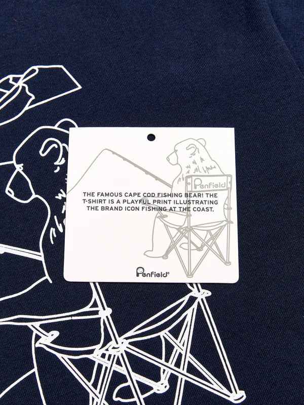 Penfield - Fishing Bear Tee - Dark Navy