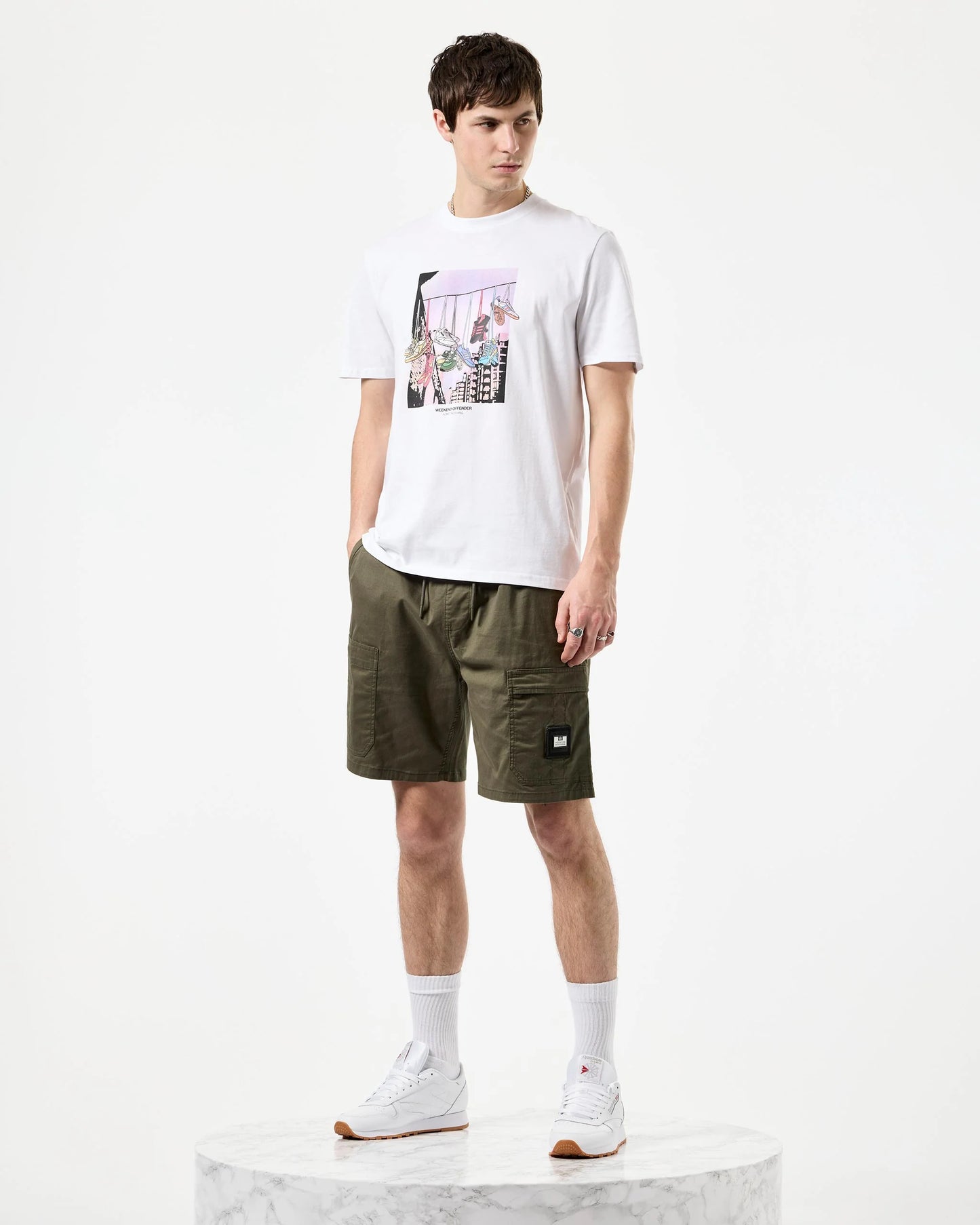 Weekend Offender - Turf Wars Graphic Tee - White