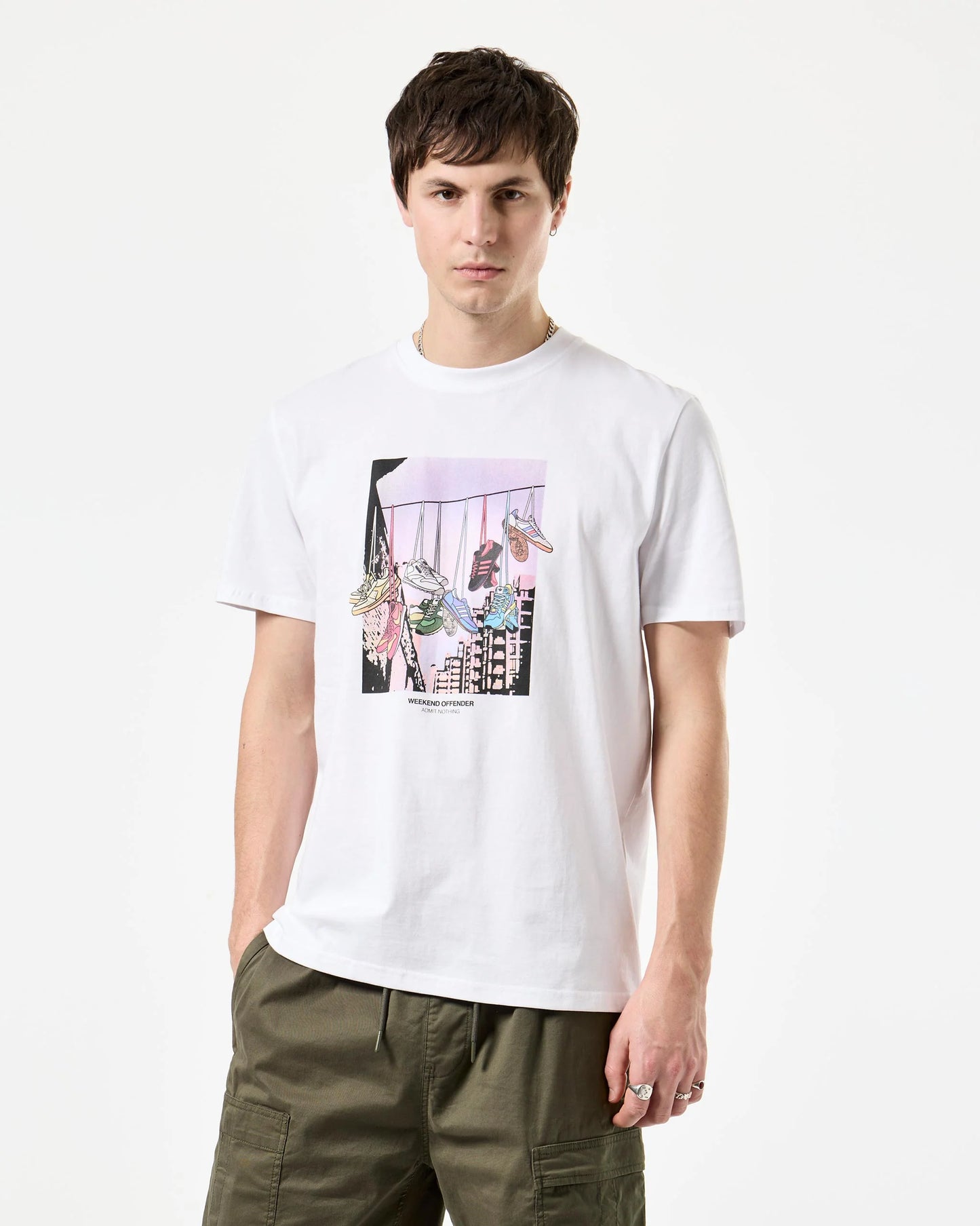 Weekend Offender - Turf Wars Graphic Tee - White
