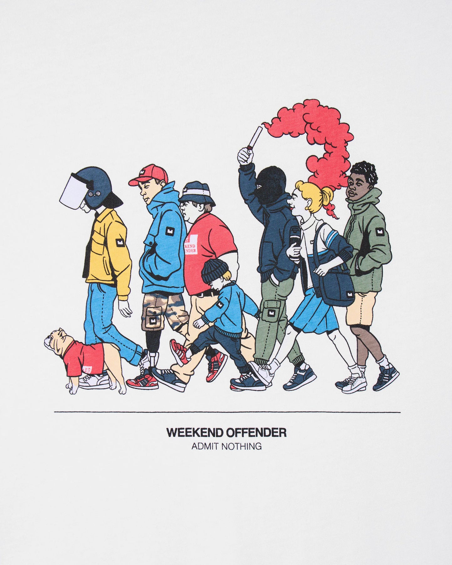 Weekend Offender | Everyone Graphic T-Shirt - White