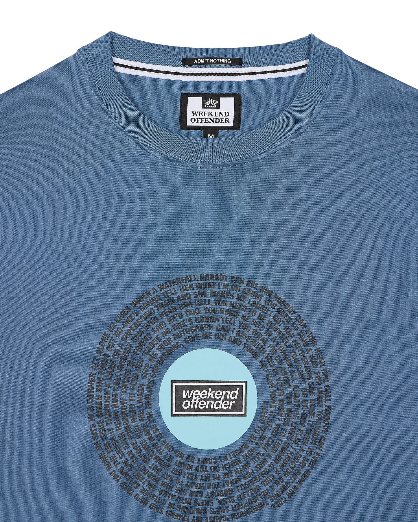 Weekend Offender - Supersonic Graphic T-Shirt Baltic Blue