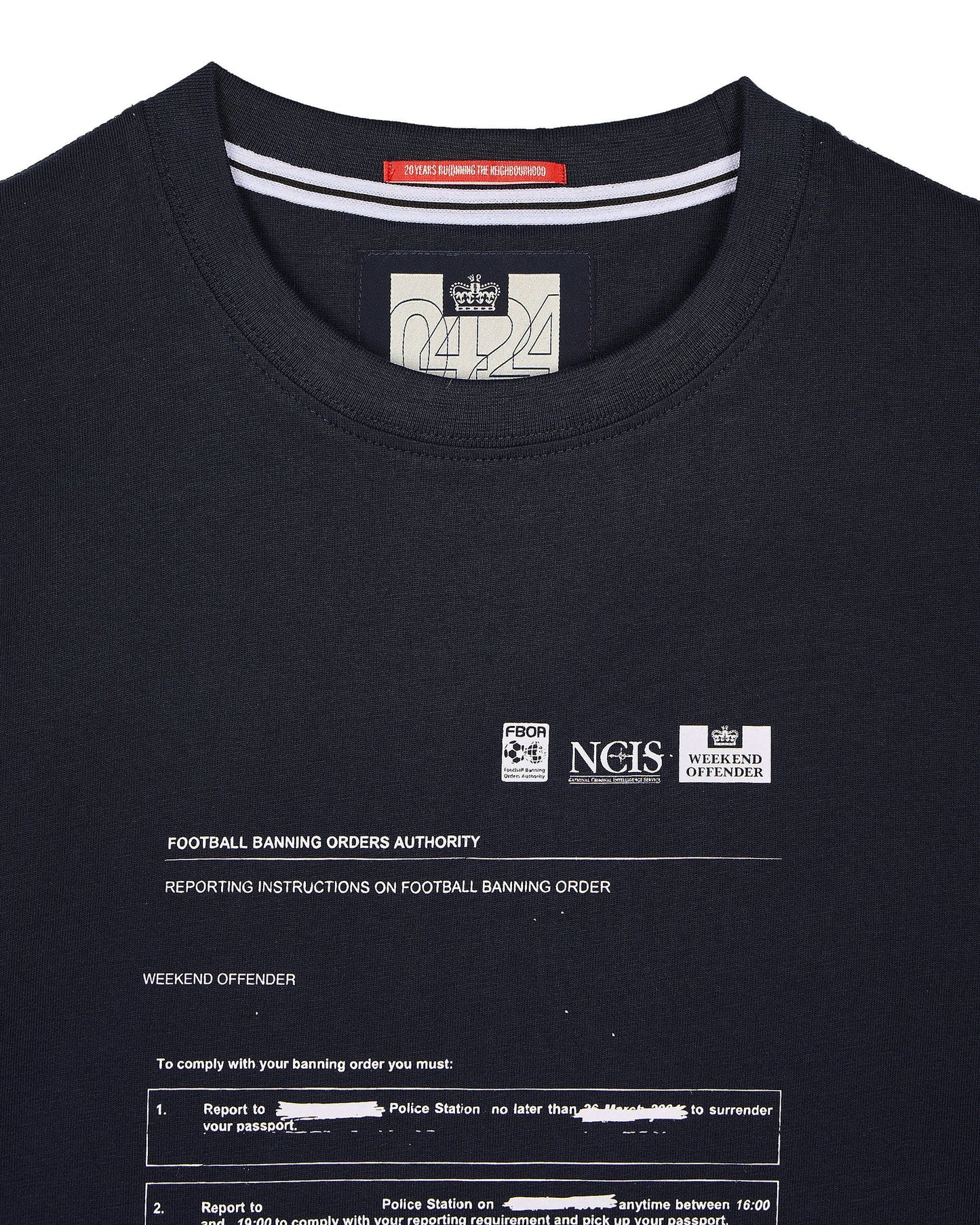 Weekend Offender - Banning Order Graphic T-Shirt Navy