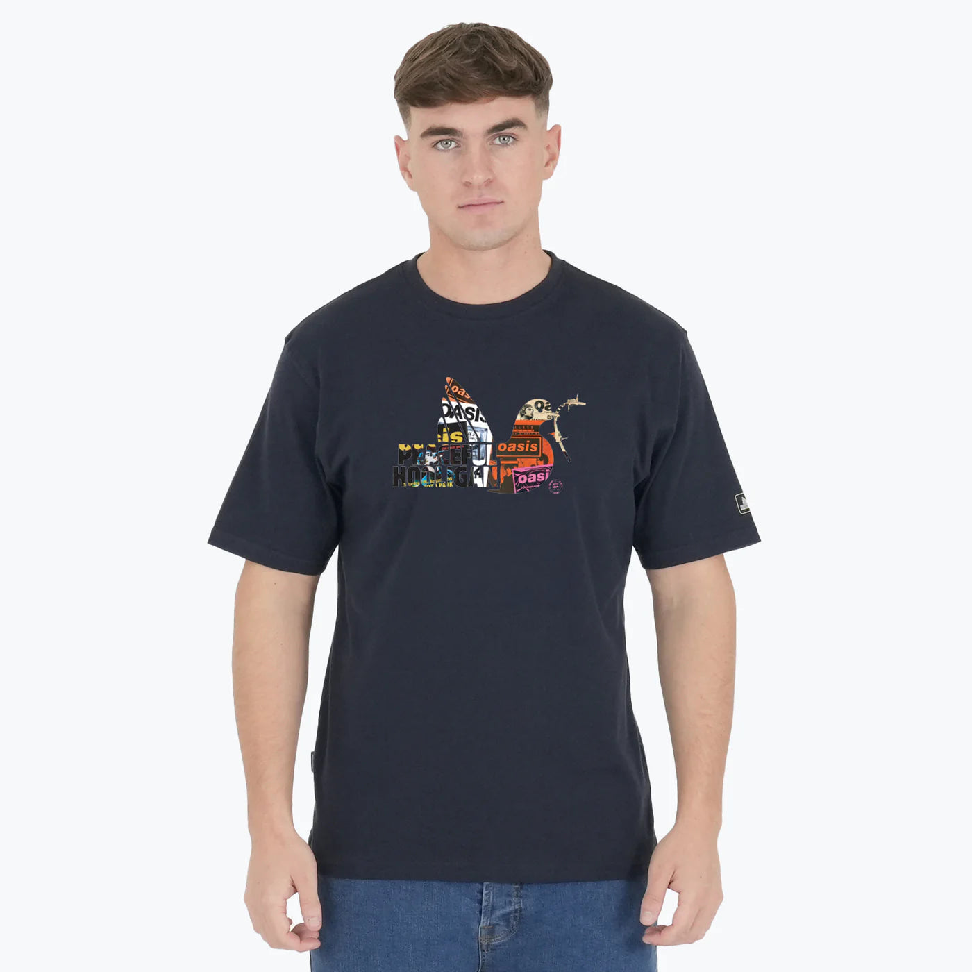 Peaceful Hooligan - Poster Dove T-Shirt - Navy