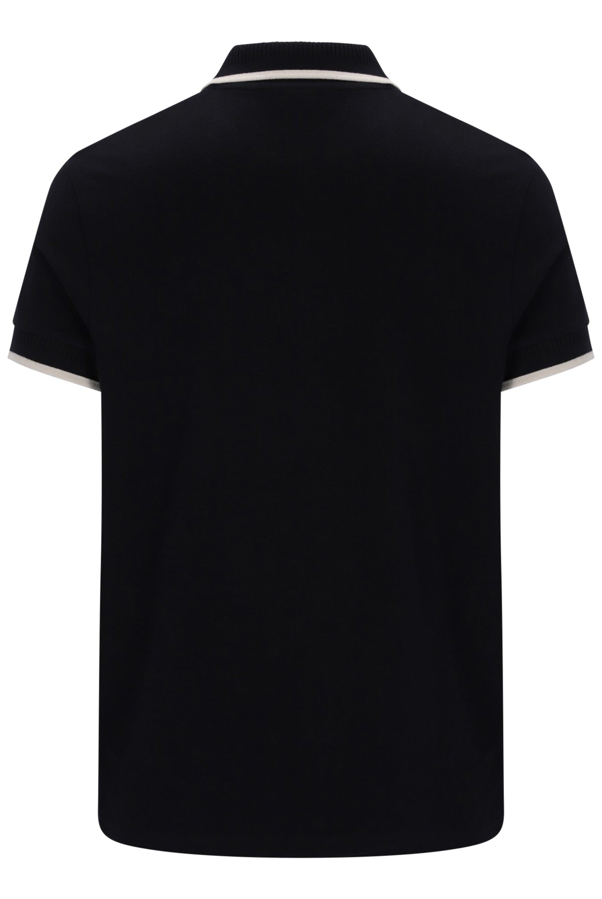 Sergio Tacchini Davide Black Polo Shirt Back View