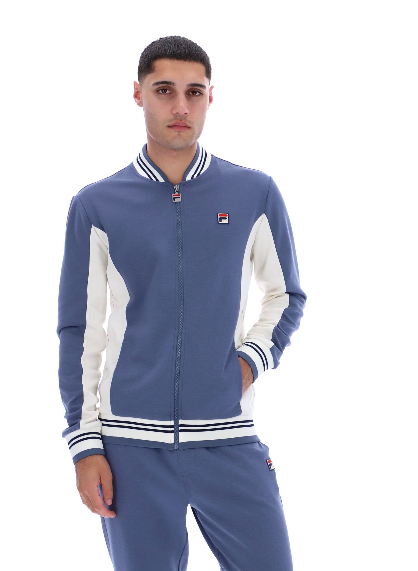 Fila - Settanta Baseball Track Jacket - Vintage Indigo