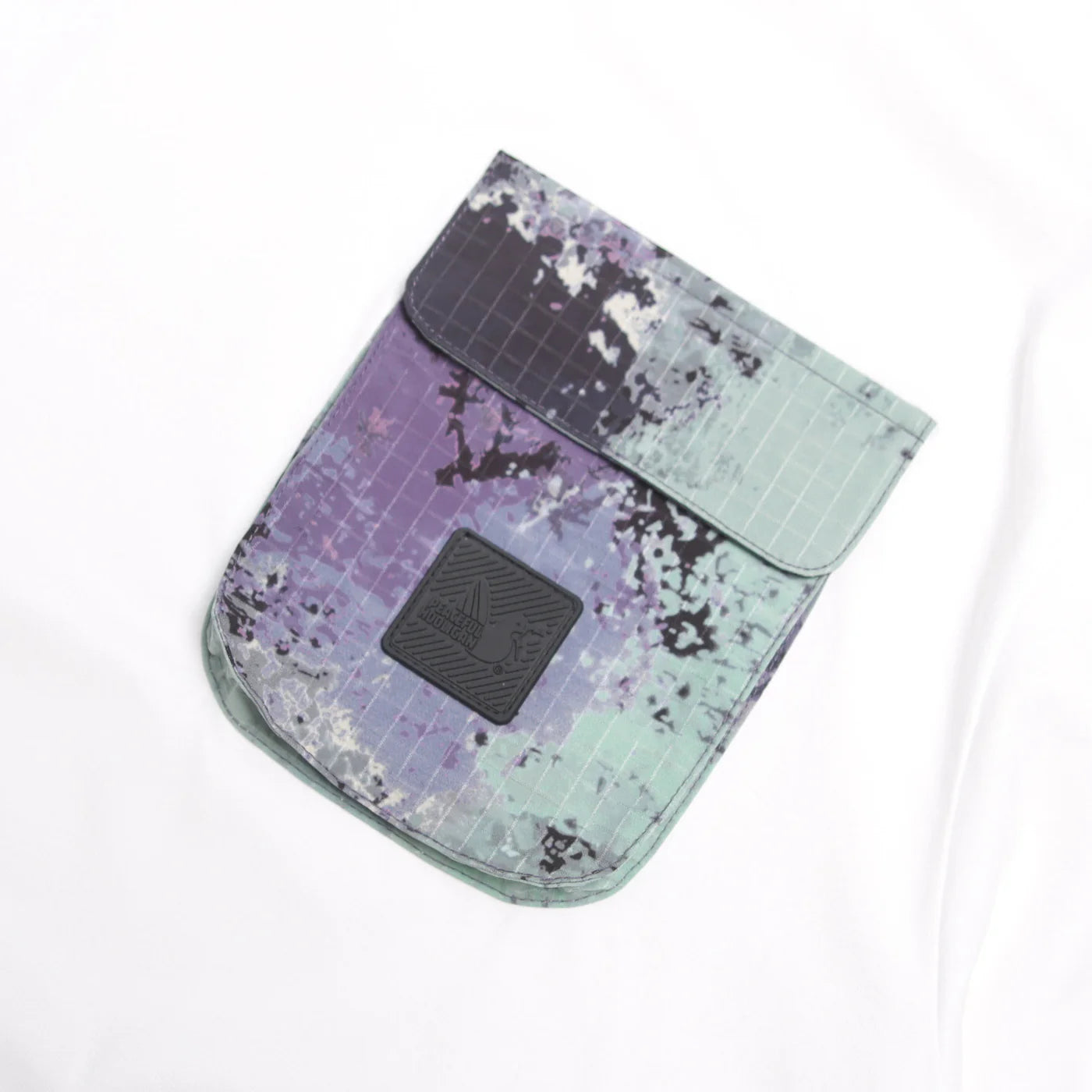 Peaceful Hooligan - Bomber Tee - White and Atlantic Camo