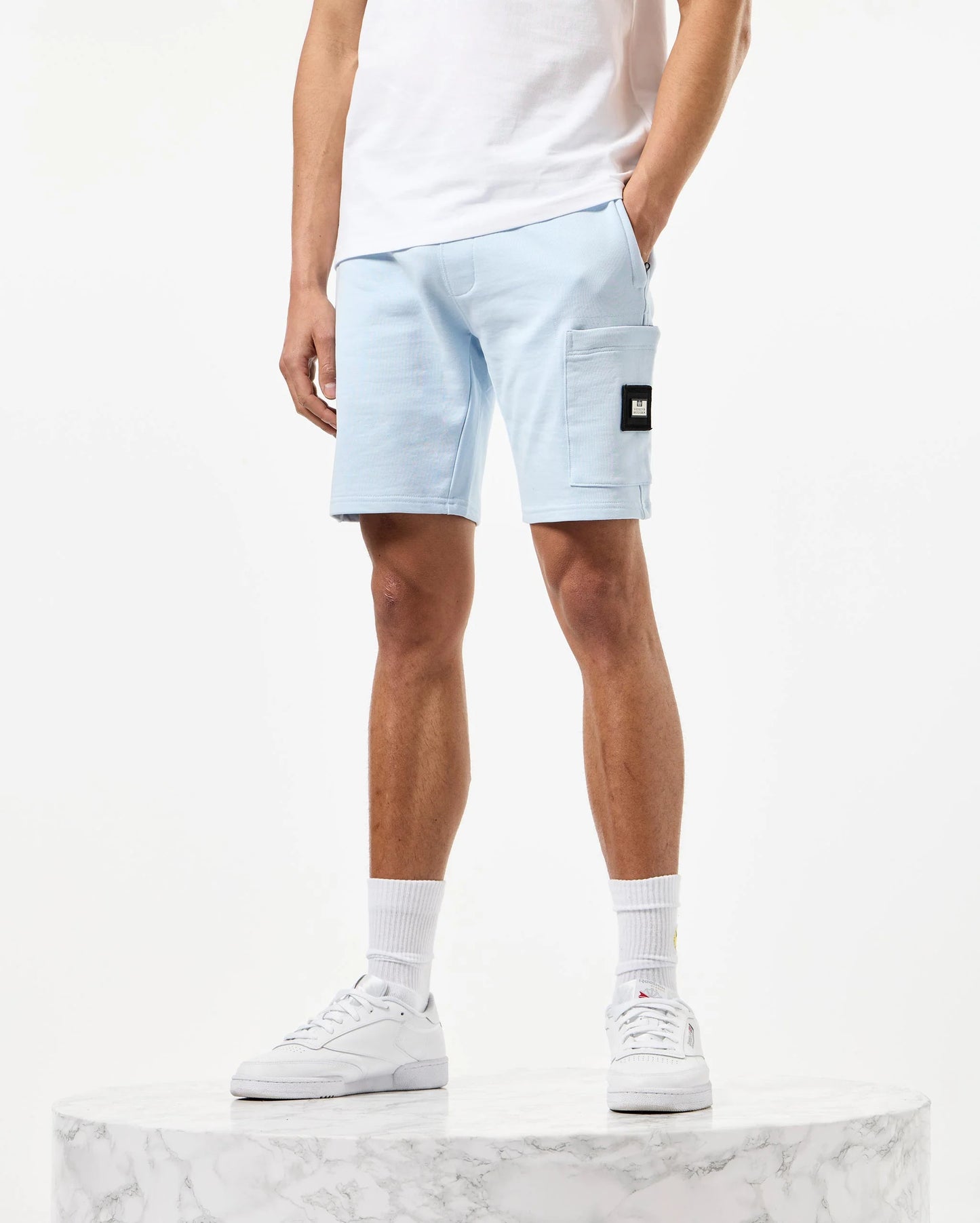 Weekend Offender - Hawkins Jogger Shorts - Ocean Wave Blue