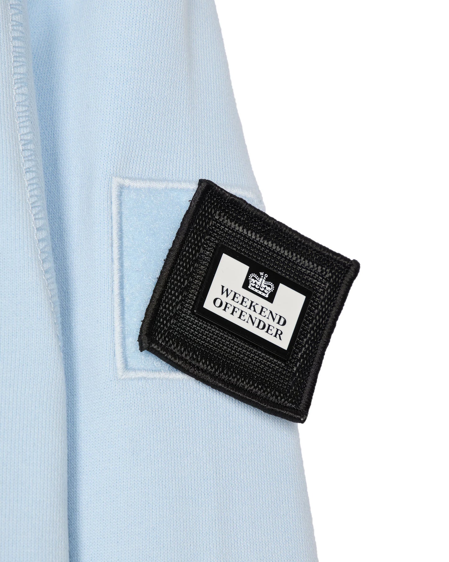 Weekend Offender - Kraviz Quarter Zip Sweatshirt - Oceanwave Blue