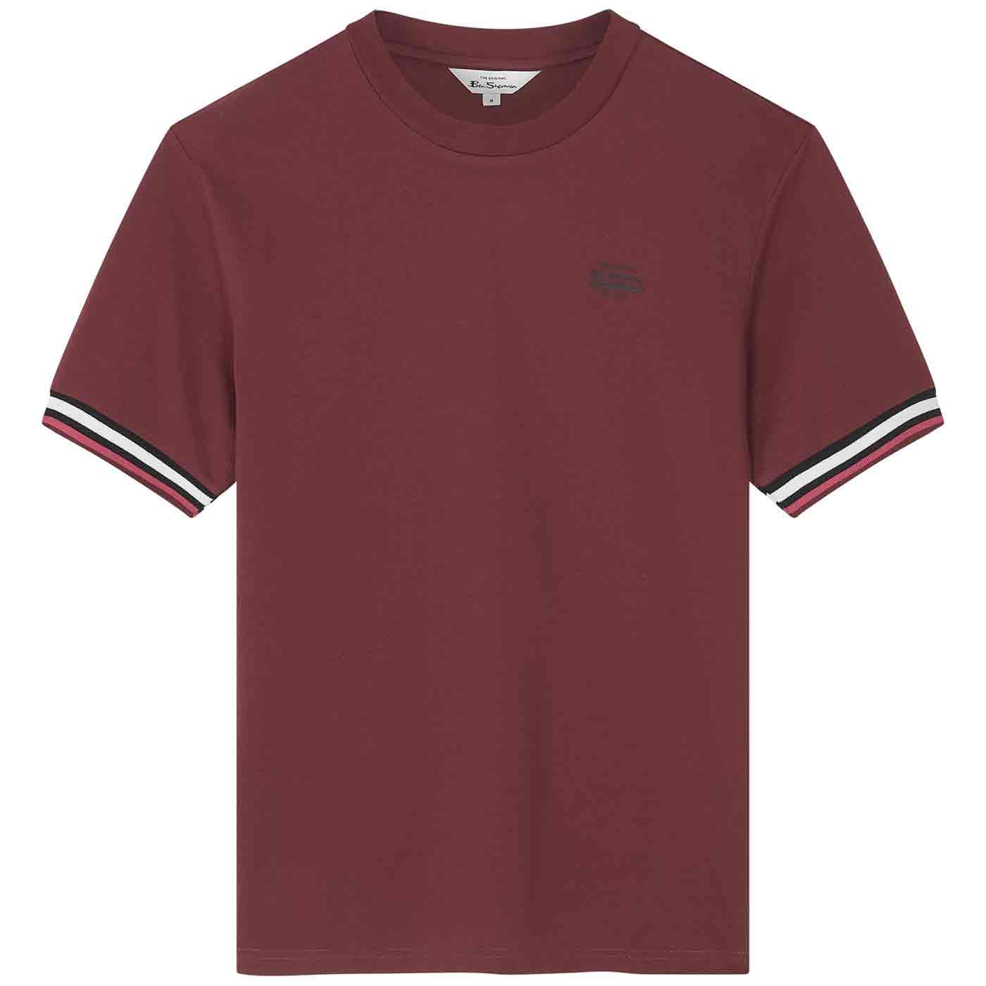 Ben Sherman - Pique Tee - Wine