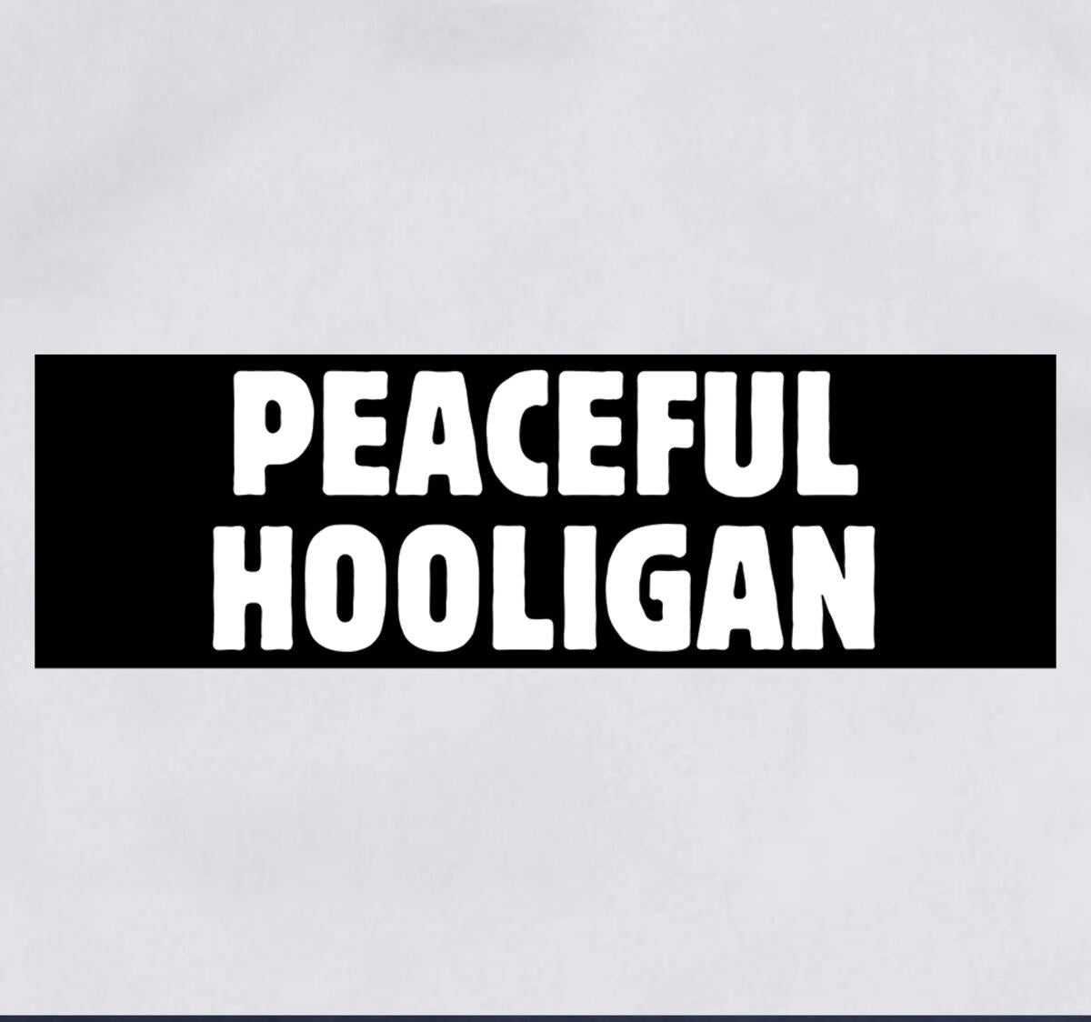 Peaceful Hooligan - Box Logo White