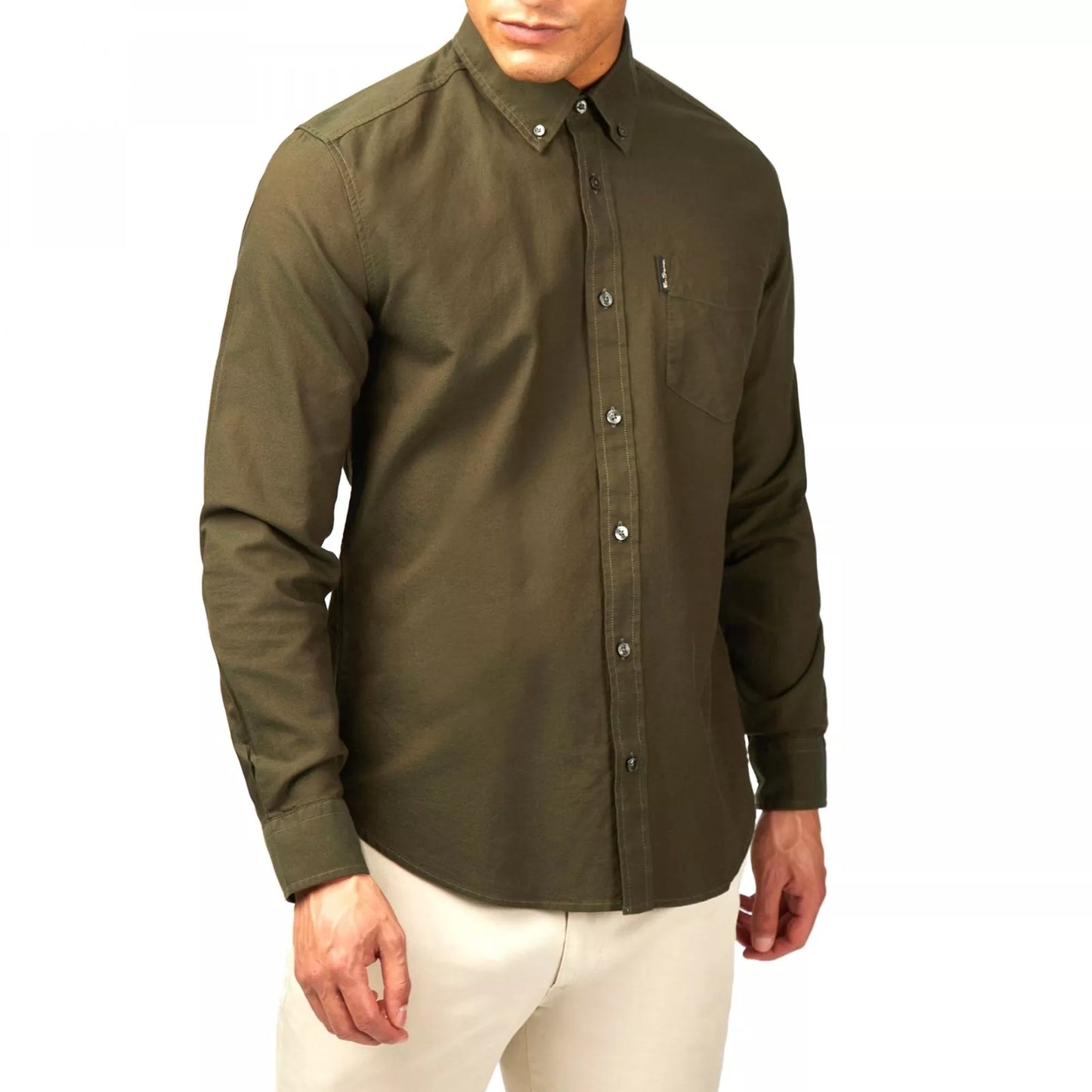 Ben Sherman - Long Sleeve Signature Oxford Shirt - Camouflage
