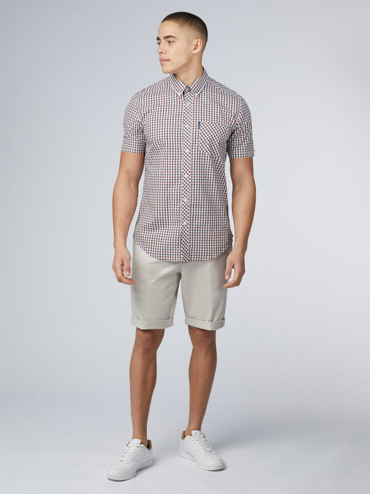 Ben Sherman - Short Sleeve Signature House Check Shirt - Red