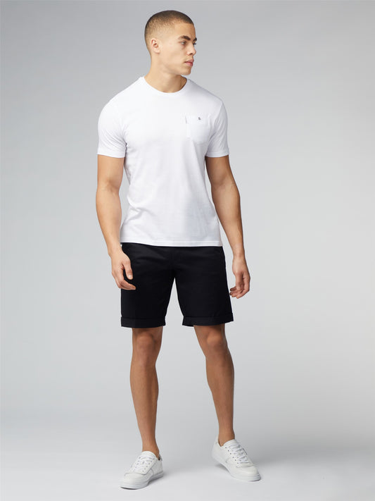 Ben Sherman - Signature T-Shirt with Chest Pocket - White