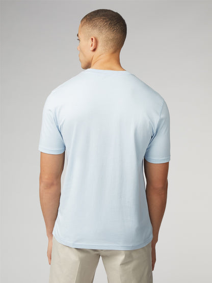 Ben Sherman - Signature T-Shirt with Chest Pocket - Pale Blue