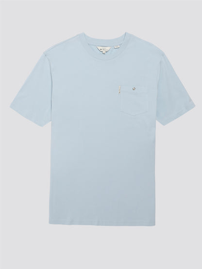 Ben Sherman - Signature T-Shirt with Chest Pocket - Pale Blue