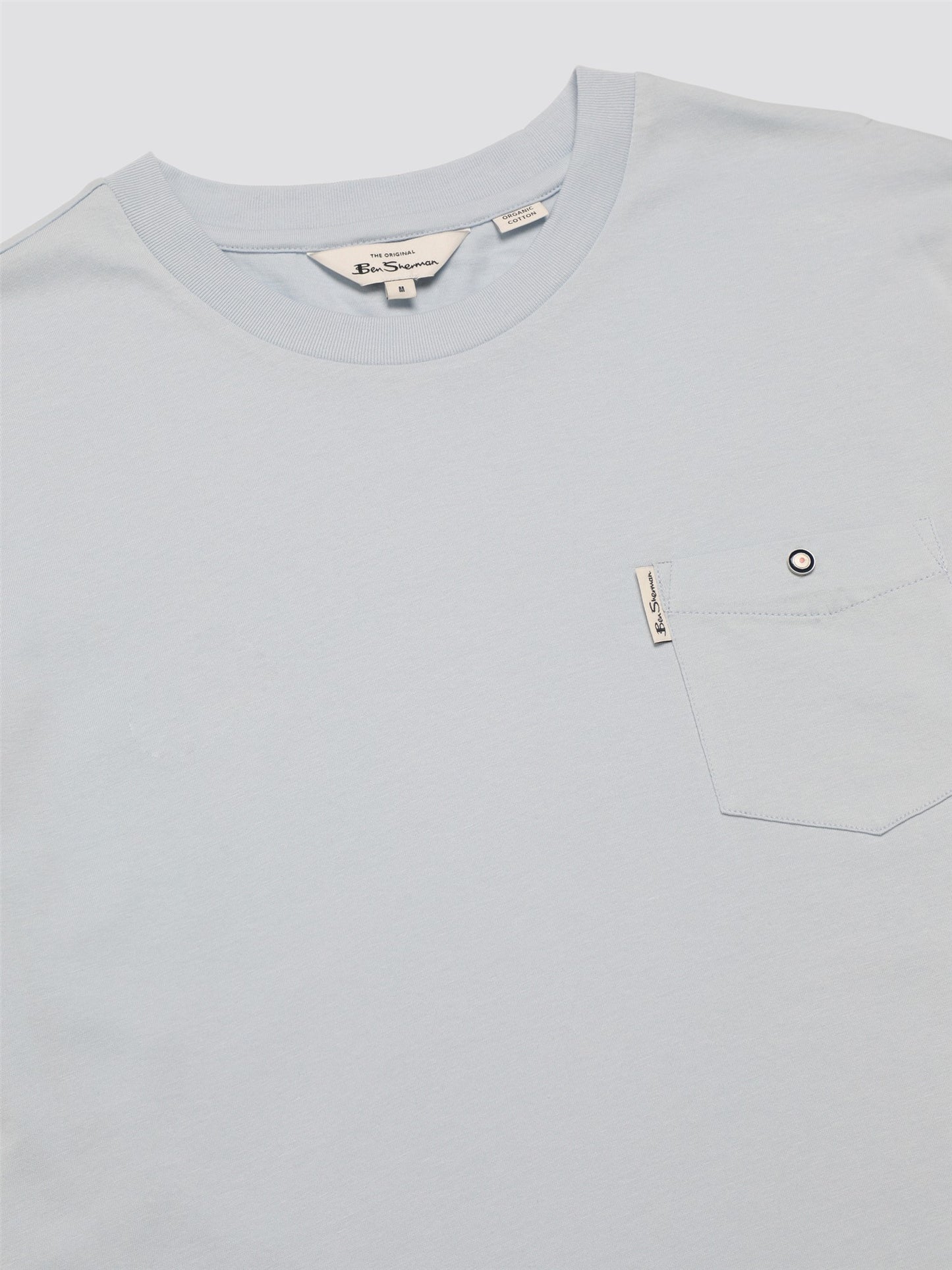 Ben Sherman - Signature T-Shirt with Chest Pocket - Pale Blue