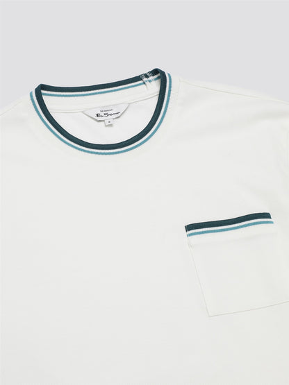 Ben Sherman - Pique Pocket Tee - Snow White