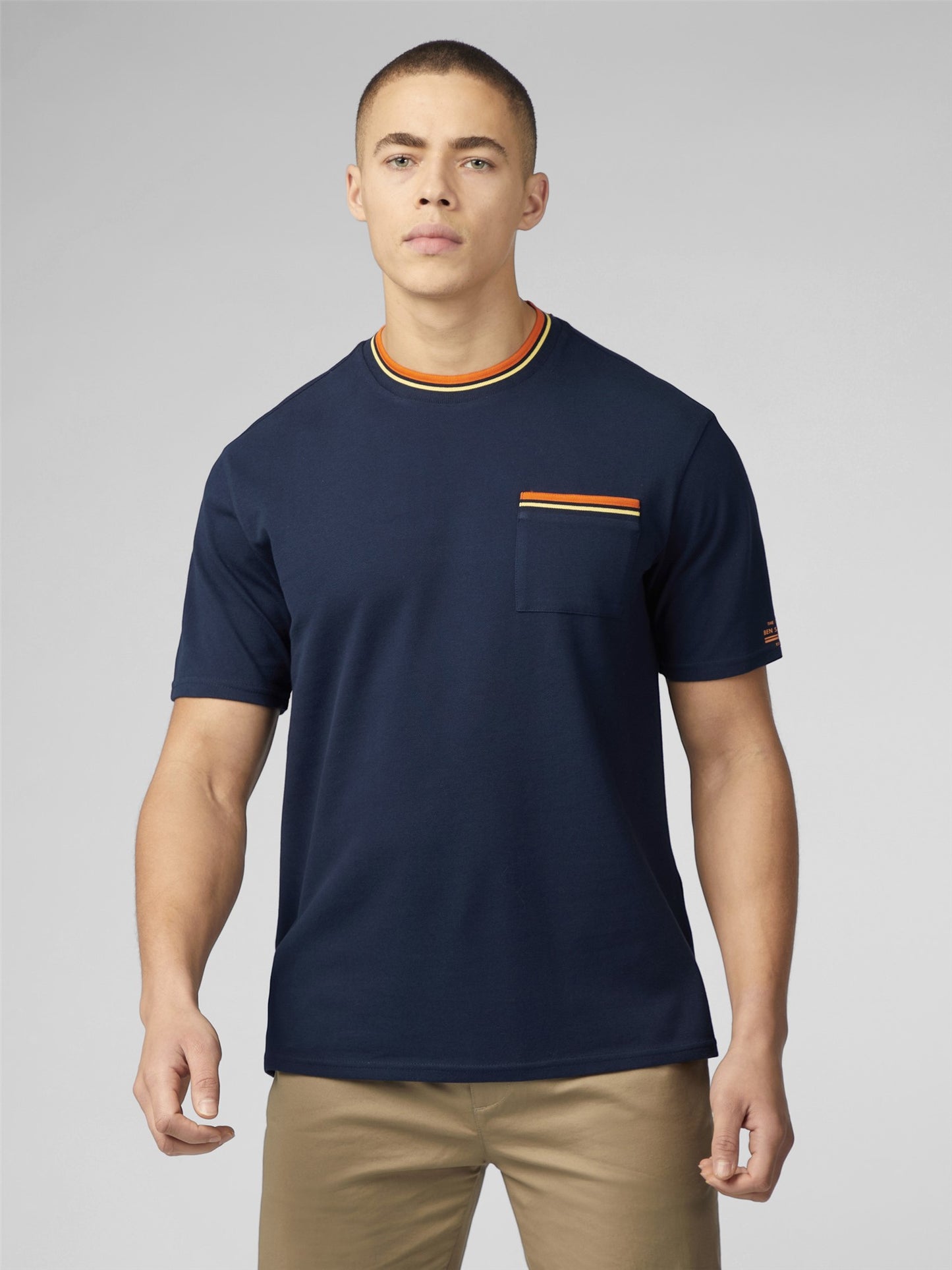 Ben Sherman - Pique Pocket Tee - Dark Navy