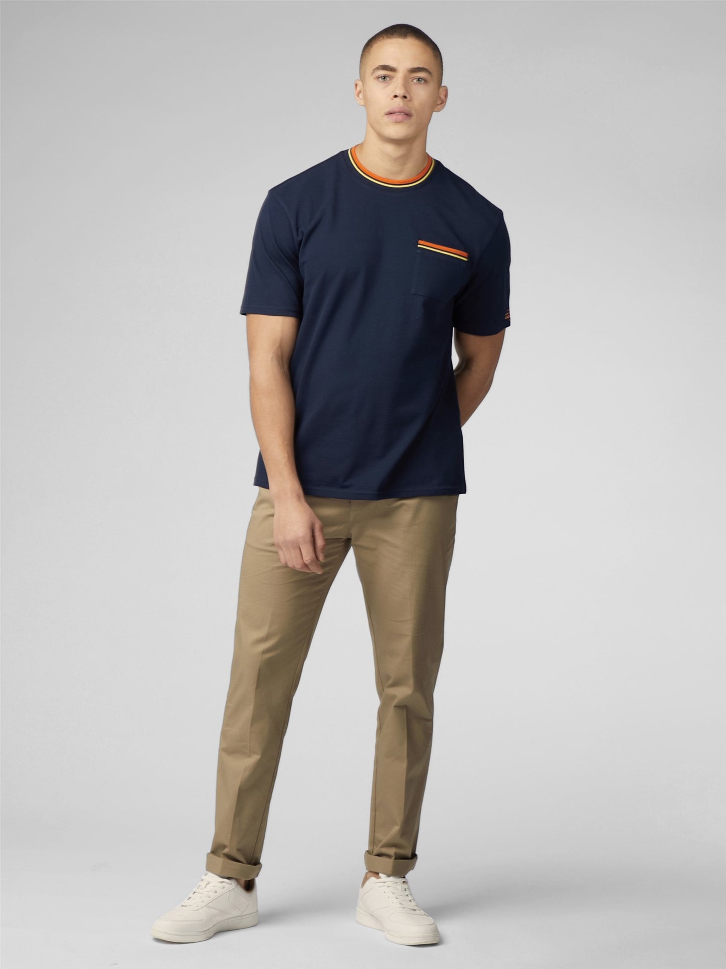 Ben Sherman - Pique Pocket Tee - Dark Navy