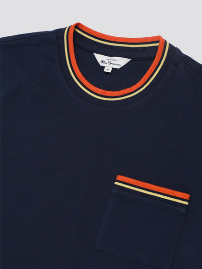 Ben Sherman - Pique Pocket Tee - Dark Navy