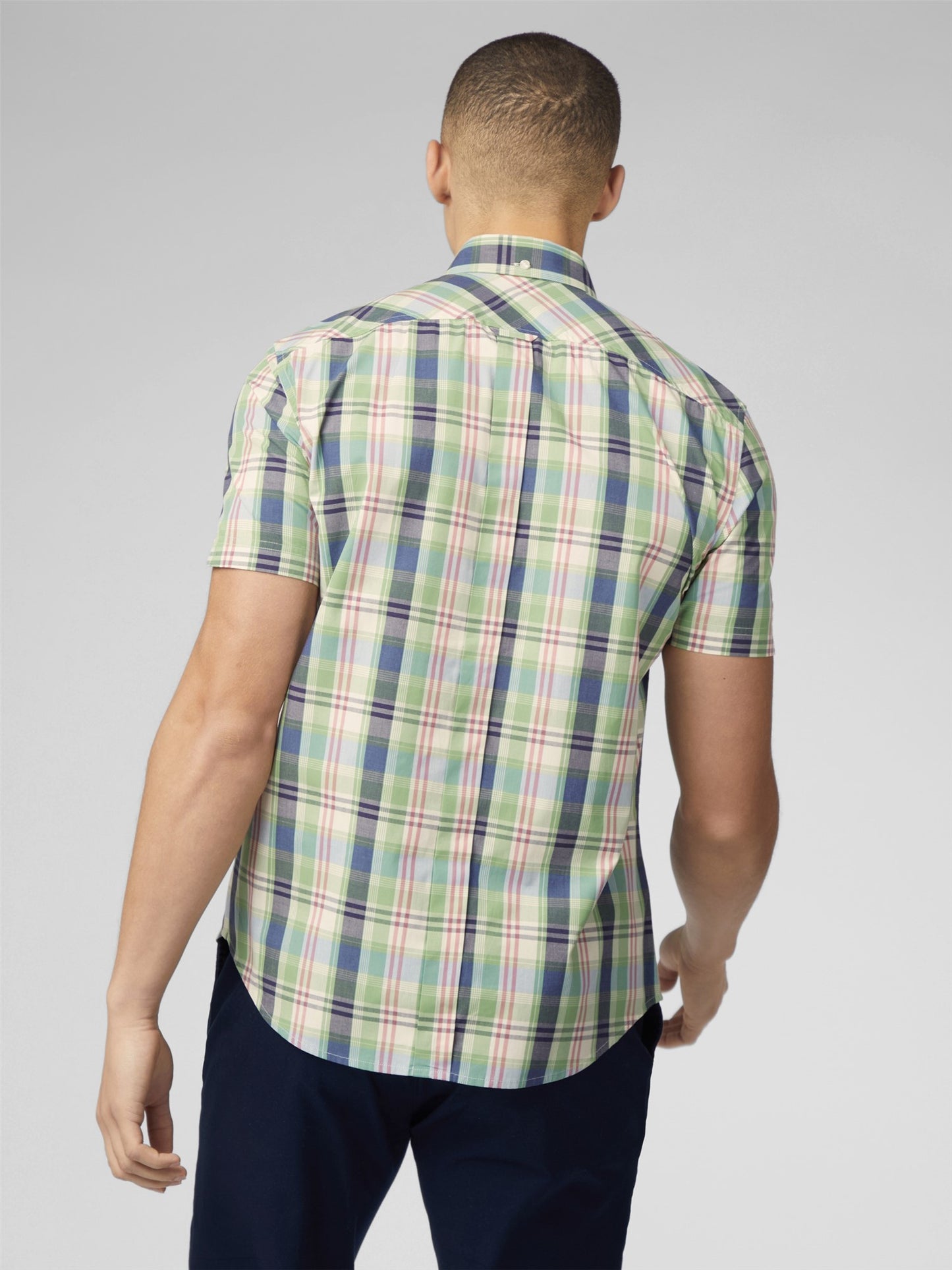 Ben Sherman - Gingham Overcheck Shirt - Grass Green