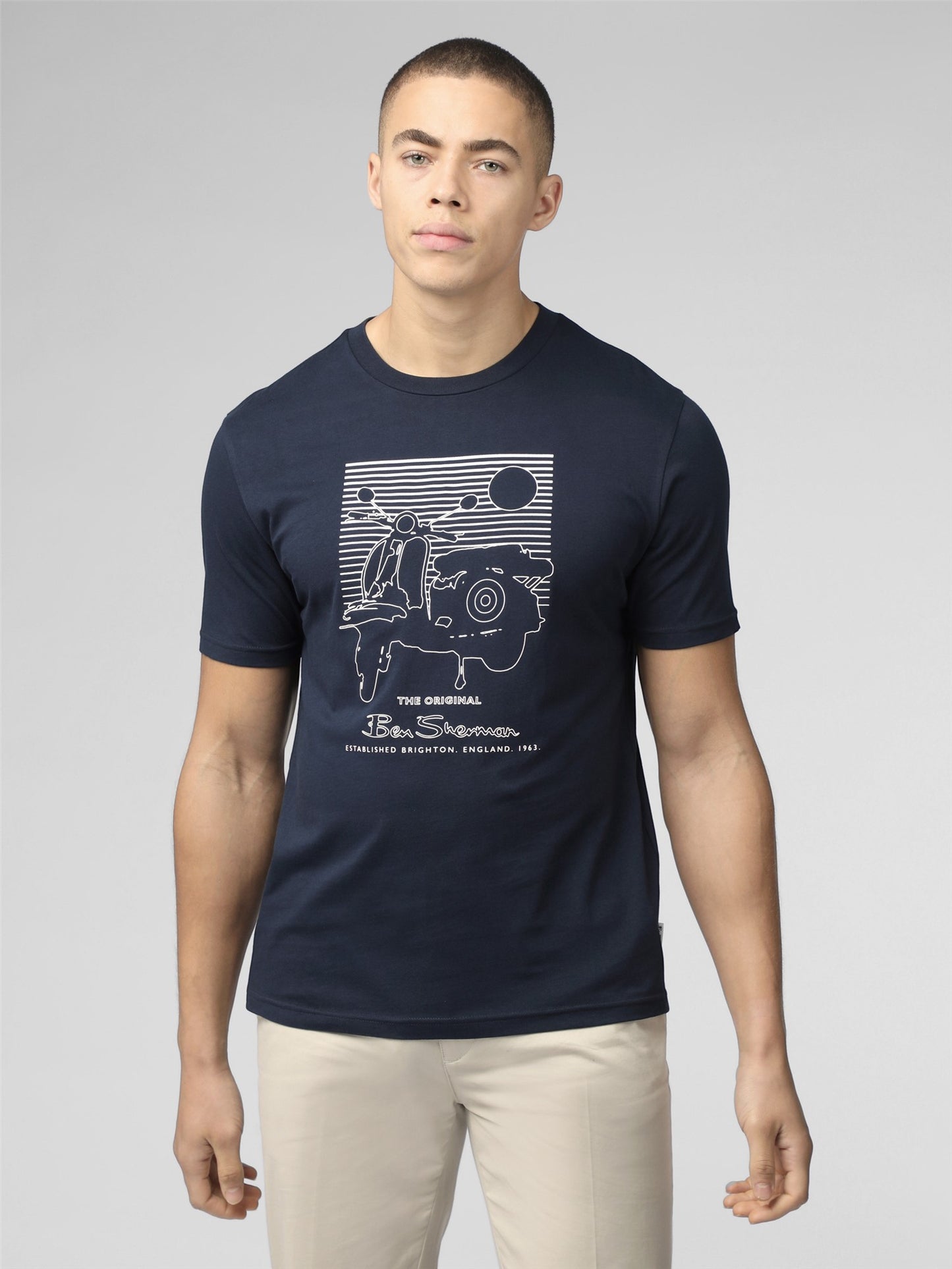 Ben Sherman - Summer Scooter Tee - Dark Navy